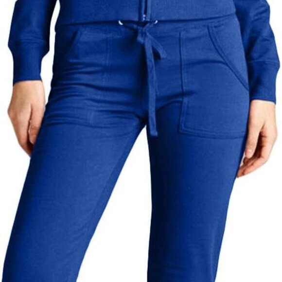 Chic Women's Royal Blue Zip-Up Hoodie Tracksuit Set S-3XL for Every Occasion - Picture 1 of 5